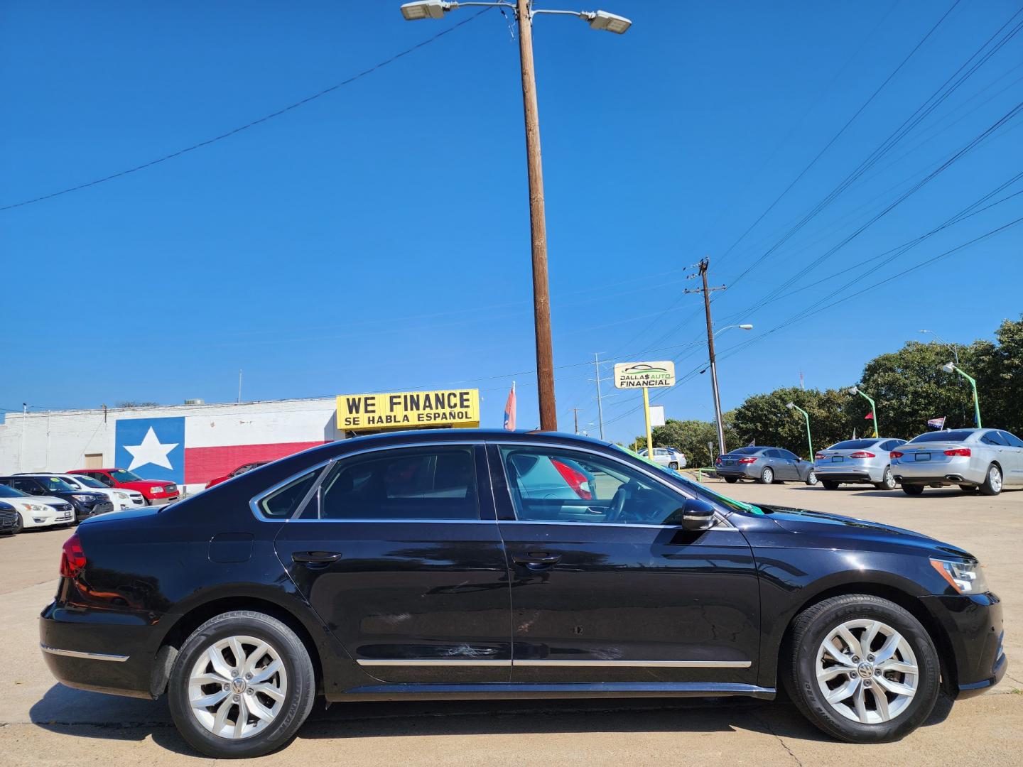 2017 BLACK /BLACK Volkswagen Passat S (1VWAT7A36HC) with an L4 engine, 6A transmission, located at 2660 S.Garland Avenue, Garland, TX, 75041, (469) 298-3118, 32.885387, -96.656776 - Welcome to DallasAutos4Less, one of the Premier BUY HERE PAY HERE Dealers in the North Dallas Area. We specialize in financing to people with NO CREDIT or BAD CREDIT. We need proof of income, proof of residence, and a ID. Come buy your new car from us today!! This is a very well cared for 2017 VW - Photo#2